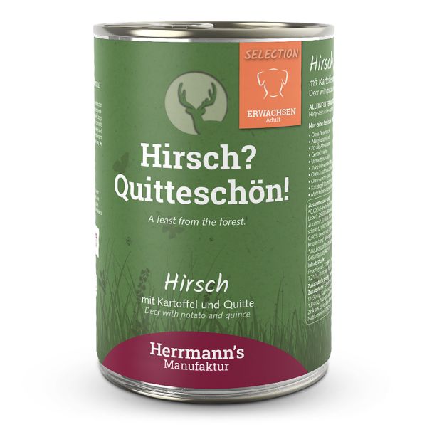 Herrmann's Selection Menü Hirsch mit Kartoffel und Quitte 400 g
