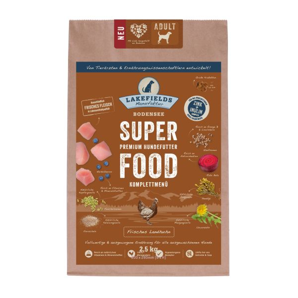 Lakefields SUPERFOOD Huhn für ausgewachsene Hunde