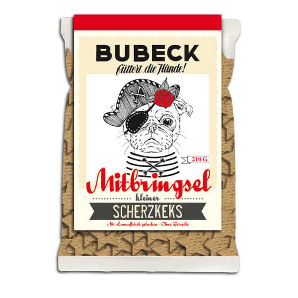 Bubeck - Leckerli - Hipster Edition - Mitbringsel Hundekuchen 210 g