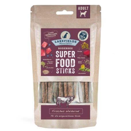 Lakefields SUPERFOOD Premium STICKS vom Weiderind 130g