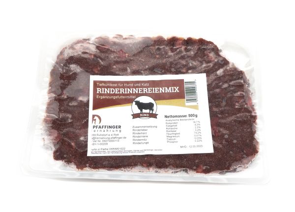 Pfaffinger Rinder- Innereienmix 500 g roh (gewolft)