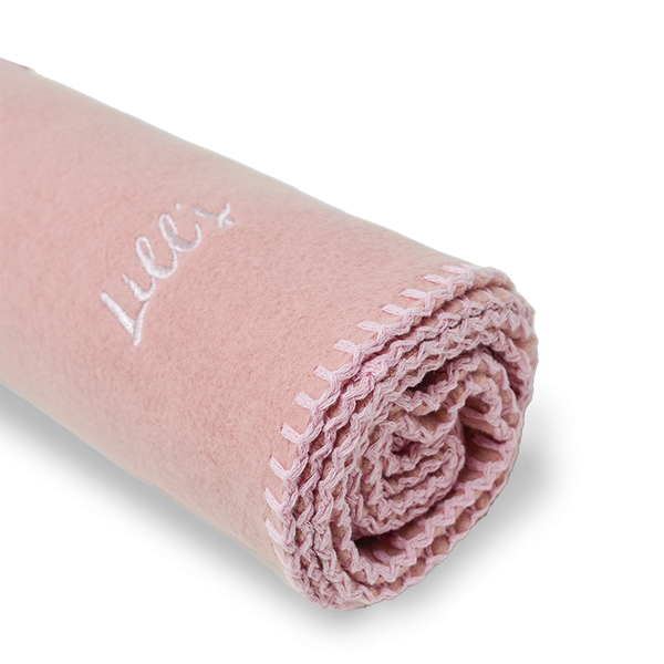 Lill's Hundedecke "Coco" aus Bio-Baumwollfleece Pink Berry