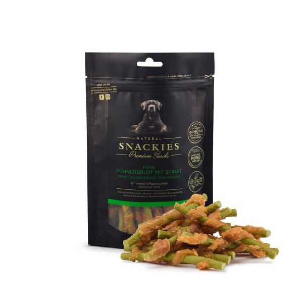 SNACKIES Feine Hühnerbrust mit Spinat 170g