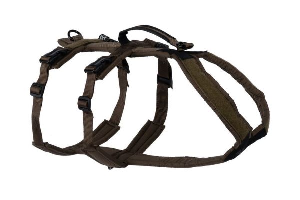 Non-stop dogwear Geschirr Line Harness Working Dog Long / Lang Olive mit Griff