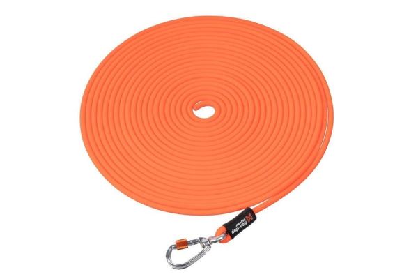 Non-stop dogwear Protector round long line Schleppleine Orange