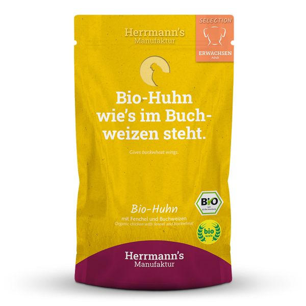 Herrmann's Selection Menü Bio Huhn mit Fenchel und Buchweizen 150 g
