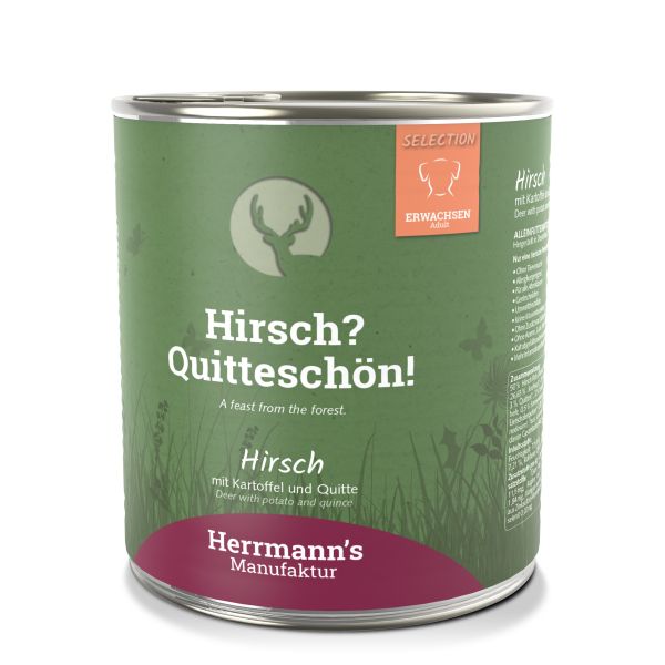Herrmann's Selection Menü Hirsch mit Kartoffel und Quitte 800 g