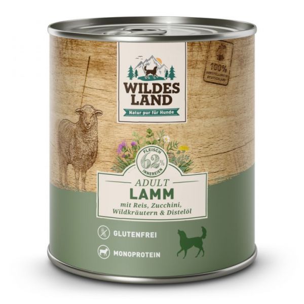 Wildes Land Lamm mit Reis und Zucchini 800 g