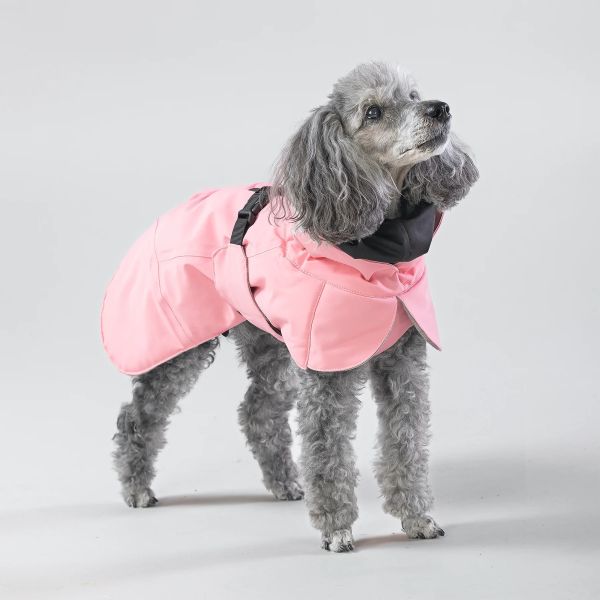 PAIKKA Visibility Wintermantel für Hunde Farbe Rosa