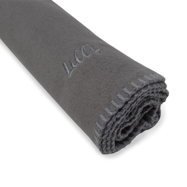 Lill's Hundedecke "Coco" aus Bio-Baumwollfleece Stone Grey