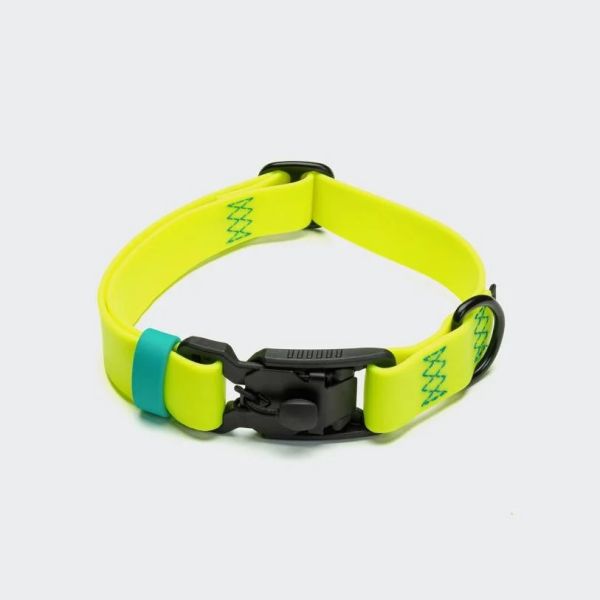 Cloud7 Bio Thane Hundehalsband Ipanema Neongelb-Aqua