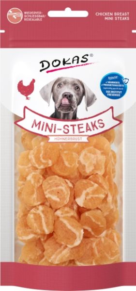 DOKAS Mini-Steaks mit Hühnerbrust 50 g