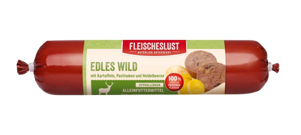 FLEISCHESLUST Edles Wild mit Kartoffeln, Pastinaken und Heidelbeeren 800 g