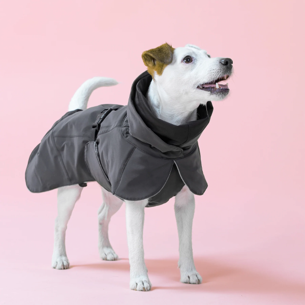 PAIKKA Visibility Wintermantel für Hunde Farbe Dark