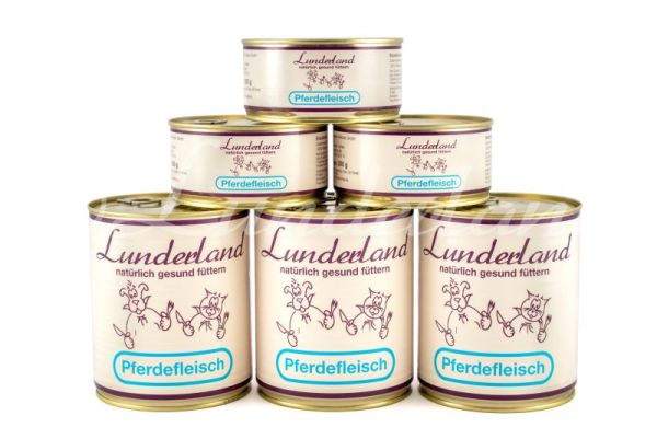 Lunderland Reinfleischdose Pferdefleisch 800 g