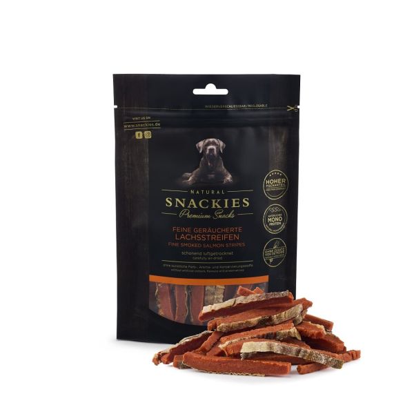 SNACKIES Feine geräucherte Lachsstreifen 170g