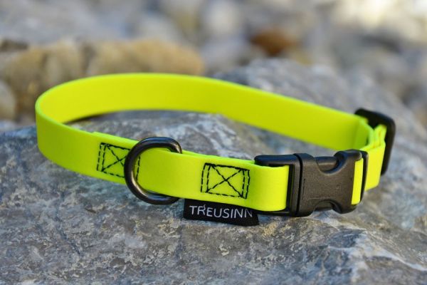 TREUSINN BioThane Halsband 16mm, verstellbar, Super Flex