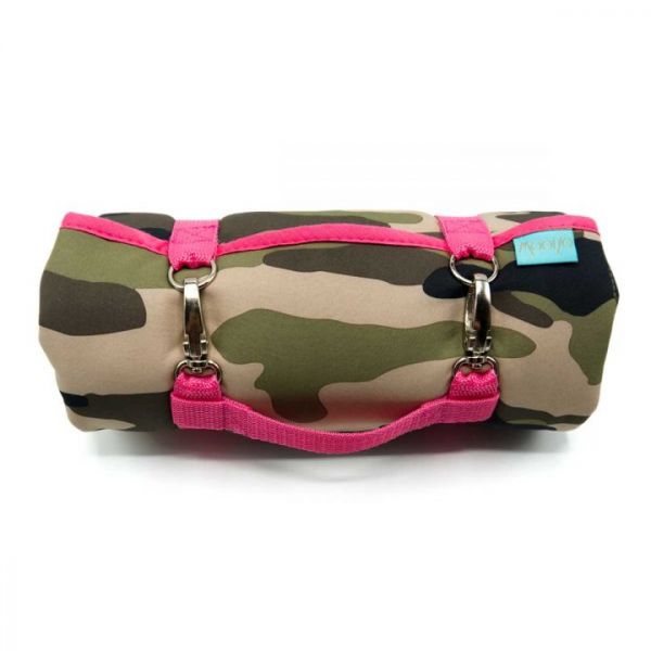 MooiZo Dog'n Roll Hundereisedecke Camouflage - Pink