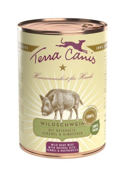 Terra Canis Wildschwein, classic, mit Naturreis, Fenchel und Himbeeren