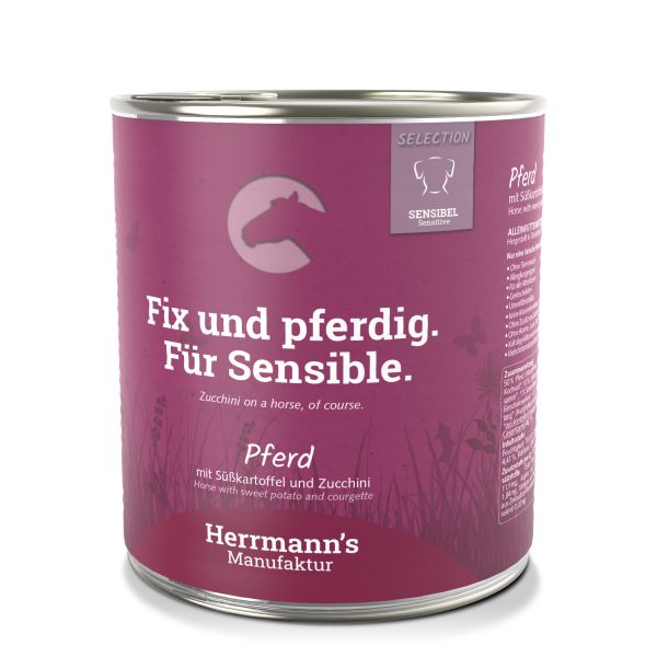 Herrmann's Selection Menü Pferd mit Süßkartoffel und Zucchini 800 g