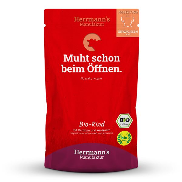 Herrmann's Selection Menü Bio Rind mit Karotten und Amaranth 150 g