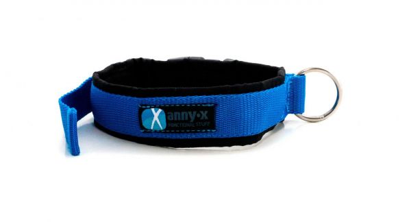 AnnyX Halsband mit Klickverschluss Schwarz / Blau